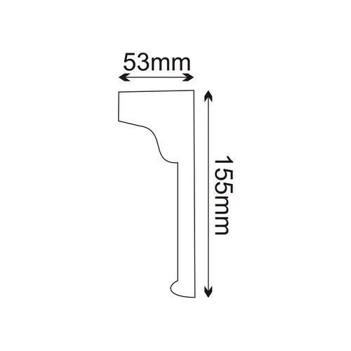 Listwa ścienna MDD335 Wysokość 15,5 cm