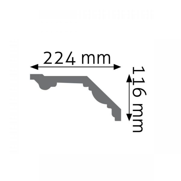 Listwa gzymsowa LGG09 Wysokość 11,6 cm