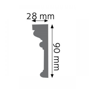 Listwa naścienna LNG-01 Wysokość 9 cm