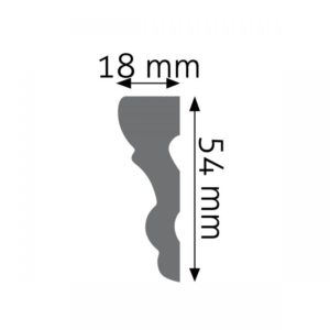 Listwa naścienna LNG-05 Wysokość 5,4 cm