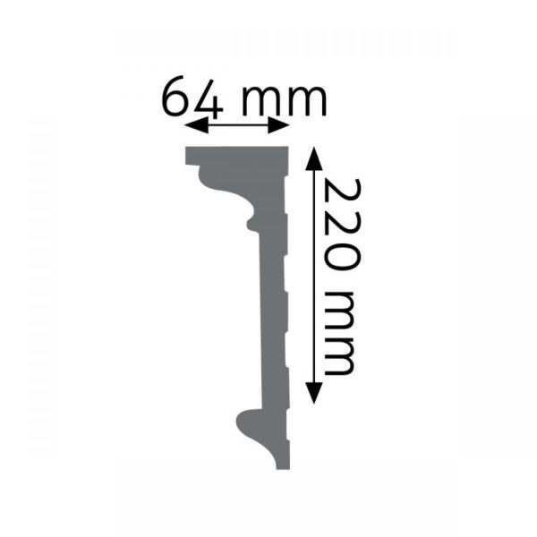 Listwa naścienna LNG-06 Wysokość 22 cm
