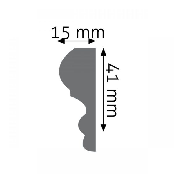 Listwa naścienna LNG-08 Wysokość 4,1 cm