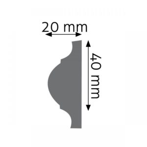 Listwa naścienna LNG-09 Wysokość 4 cm