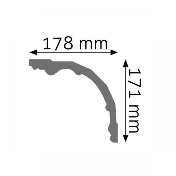 Listwa gzymsowa LGG35 Wysokość 17 cm
