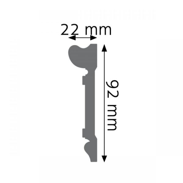 Listwa naścienna LPC-21 Wysokość 9,2 cm