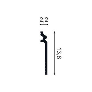 Listwa przypodłogowa Orac SX186 Wysokość 13,8 cm